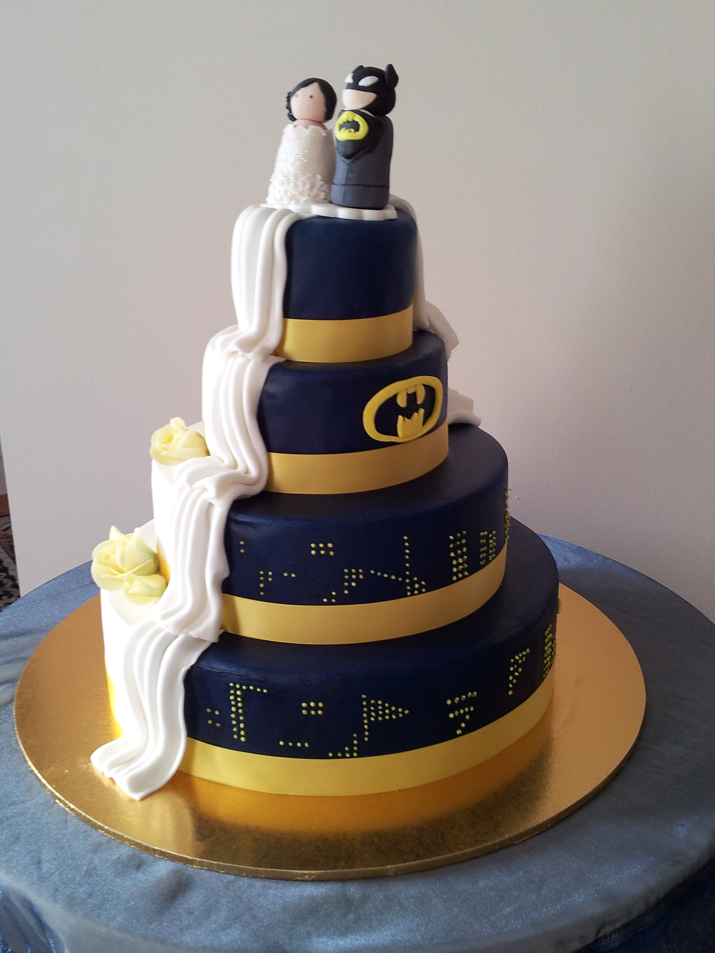 Groovy Batman & Bride Wedding Cake | Cakes by Aloma